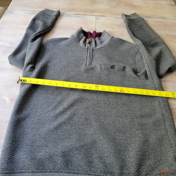 Ted Baker London Grahy Long Sleeve 1/4 Zip Men's Size Large 6  Pullover Sweater - Picture 9 of 10